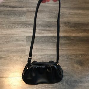 "A New Day" Soft Black Clutch Bag w/Removable Adjustable Strap-NWOT